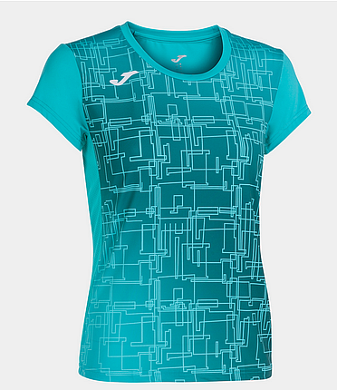 ELITE VIII SHORT SLEEVE T-SHIRT TURQUOISE-Dívčí triko