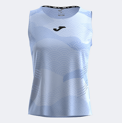 CHALLENGE SLEEVELESS SHIRT BLUE-Dámský tenisový nátělník