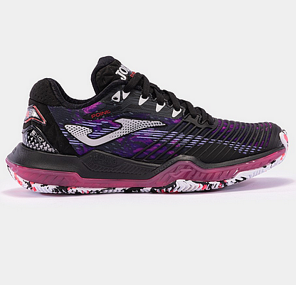 Joma POINT LADY 2401 NEGRO FUCSIA-Dámské tenisové boty