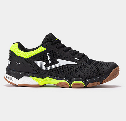 Joma V.IMPULSE MEN 2401 NEGRO AMARILLO FLÚOR-Pánské sálové boty