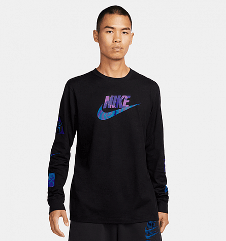 M NSW FESTIVAL HBR LS TEE-Pánské volnočasové triko