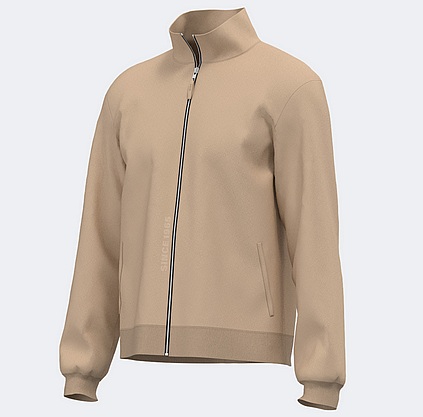 MIMETIC FULL ZIP SWEATSHIRT BEIGE-Pánská mikina