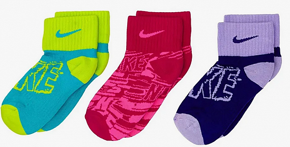 Nike Performance Cotton 3 socks pack-Juniorské ponožky