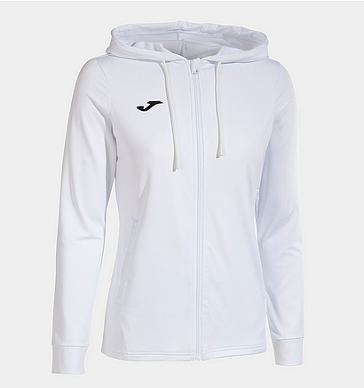 SCULPTURE II ZIP-UP HOODIE WHITE-Dámská mikina
