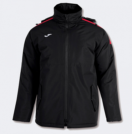 TRIVOR ANORAK BLACK RED-Pánská zimní bunda