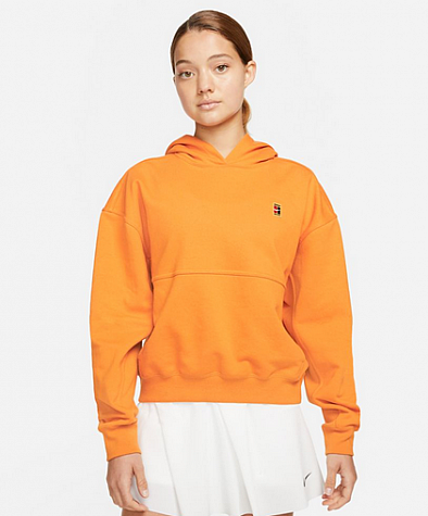 W NKCT DF FLC HERITAGE HOODIE-Dámská tenisová mikina