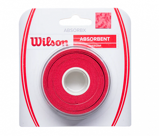 ABSORBX OVERGRIP 3 PACK Red-Tenisové omotávky