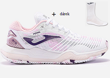 Joma POINT LADY 2402 BLANCO ROSA-Dámské tenisové boty