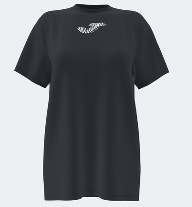 DAPHNE II SHORT SLEEVE T-SHIRT BLACK-Dámské šaty