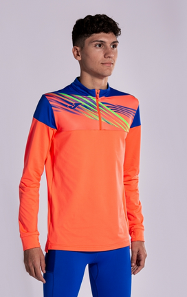 ELITE X SWEATSHIRT FLUOR CORAL ROYAL-Pánská mikina