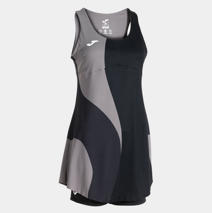 CHALLENGE DRESS BLACK-Dámské tenisové šaty