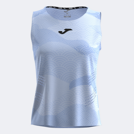 CHALLENGE SLEEVELESS SHIRT BLUE-Dámský tenisový nátělník