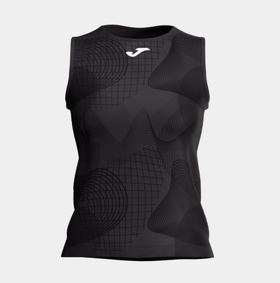CHALLENGE TANK TOP BLACK GREY-Dámský tenisový nátělník