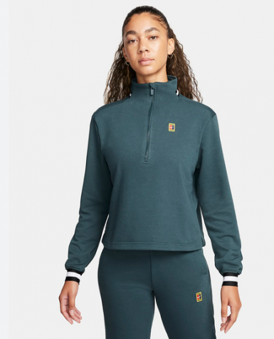 Nike Court Dri-Fit Heritage Fleece-Dámská tenisová mikina