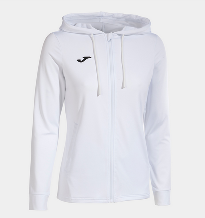 SCULPTURE II ZIP-UP HOODIE WHITE-Dámská mikina
