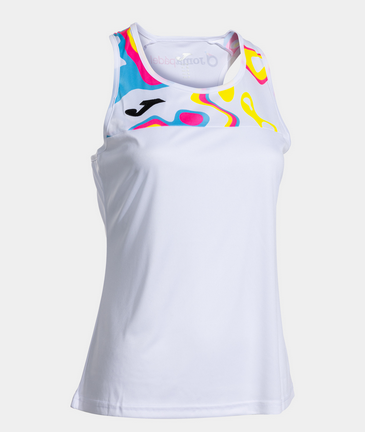 TORNEO CAPSULE SLEEVELESS SHIRT WHITE-Dámský nátělník