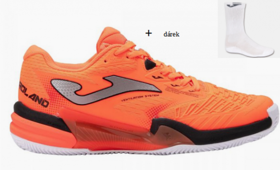 Joma T.ROLAND 2408 Orange-Pánské tenisové antukové boty