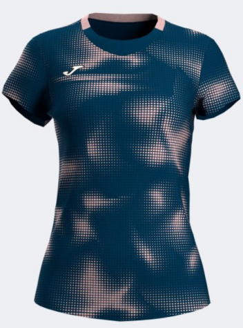 T-SHIRT SHORT SLEEVE SMASH NAVY-Dámské tenisové triko