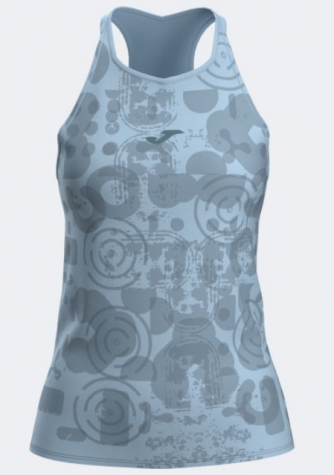 CHALLENGE STRAPPY T-SHIRT LIGHT BLUE-Dámský tenisový nátělník
