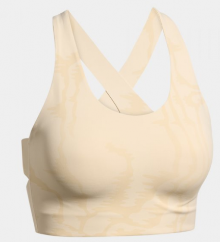 SPORTS BRA INDOOR GYM BEIGE ORANGE-Dámská sportovní podprsenka