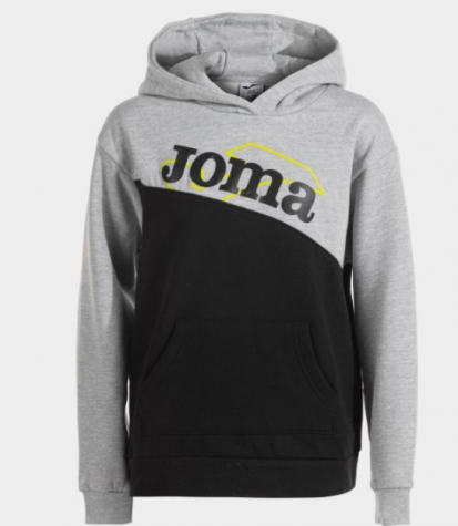 HOODED SWEATSHIRT PARK BLACK GREY MELANGE-Chlapecká volnočasová mikina