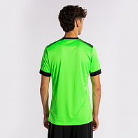 ECO SUPERNOVA SHORT SLEEVE T-SHIRT FLUOR GREEN BLACK-Pánské tenisové triko