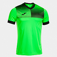 ECO SUPERNOVA SHORT SLEEVE T-SHIRT FLUOR GREEN BLACK-Pánské tenisové triko