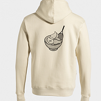 CHALLENGE HOODIE BEIGE-Pánská tenisová mikina