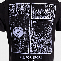 CHALLENGE SHORT SLEEVE T-SHIRT BLACK-Pánské tenisové triko