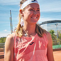 CHALLENGE TANK TOP ORANGE-Dámský tenisový top