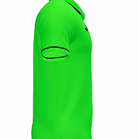 CHAMPIONSHIP VI SHORT SLEEVE POLO FLUOR GREEN BLACK-Chlapecké triko