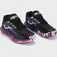 Joma POINT LADY 2401 NEGRO FUCSIA-Dámské tenisové boty