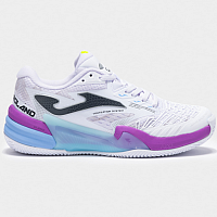 Joma ROLAND LADY 2402 WHITE VIOLET-Dámské tenisové antukové boty