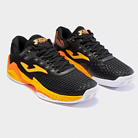 Joma T.ACE 2301 BLACK ORANGE-Pánské tenisové antukové boty