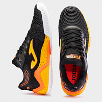Joma T.ACE 2301 BLACK ORANGE-Pánské tenisové antukové boty