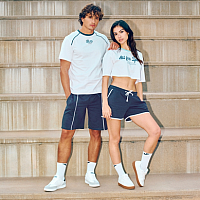 MIMETIC SHORT NAVY-Dámské volnočasové šortky