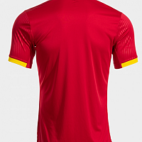 MONTREAL SHORT SLEEVE T-SHIRT RED YELLOW-Pánské tenisové triko