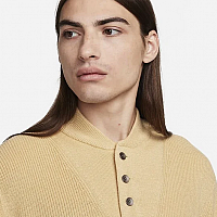 Nike Life Long Sleeve Military Henley Sweater-Pánský svetr