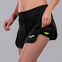 OPEN II BLACK TENNIS SKIRT-Dívčí tenisová sukně