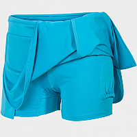 OPEN II SKIRT FLUOR TURQUOISE-Dívčí tenisová sukně