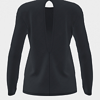 ORGANIC LONG SLEEVE T-SHIRT BLACK-Dámské triko