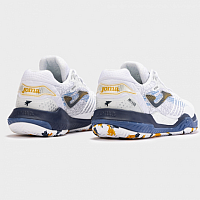 POINT MEN 2402 WHITE BLUE-Pánské tenisové antukové boty