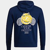 HOODED SWEATSHIRT CHALLENGE BLUE-Pánská tenisová mikina